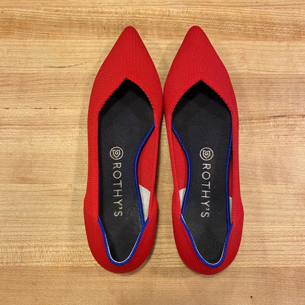 Rothy’s The Point in Chili Red size 9.5